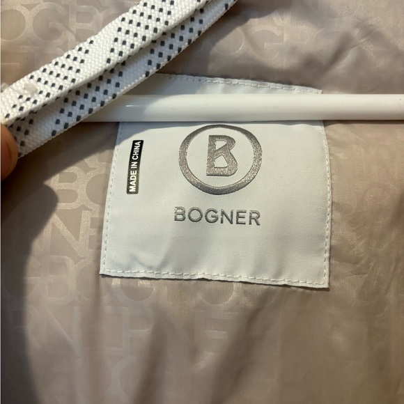 BOGNER Alesa Brown Shearling Hooded Down Jacket - Picture 8 of 13